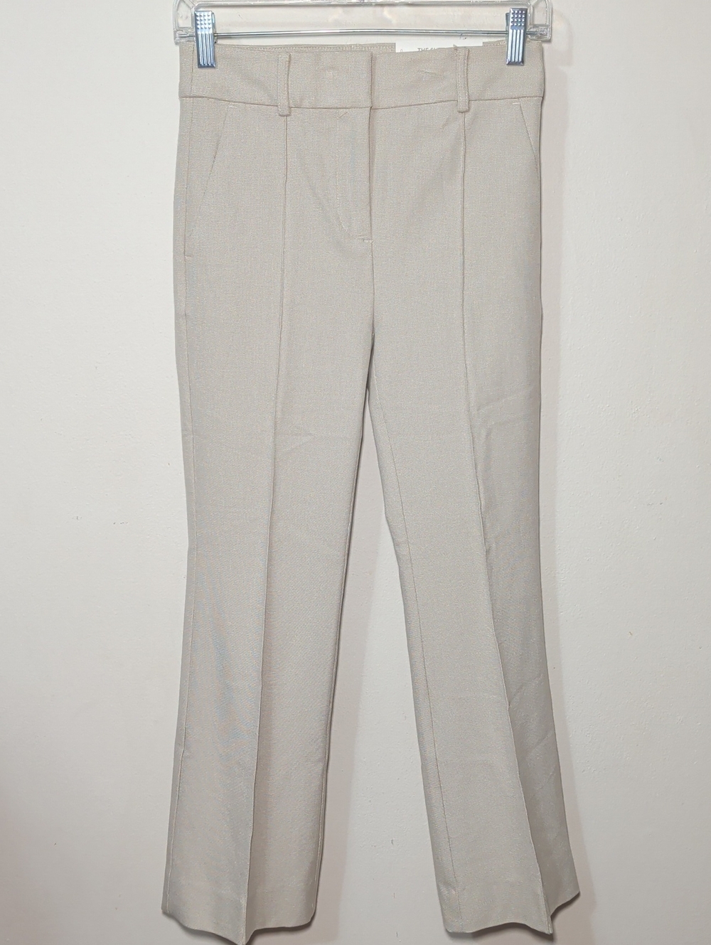 Loft The Sutton Flare Tailored Women's Dress Pants in Light Beige NEW Size 0P - Picture 1 of 5
